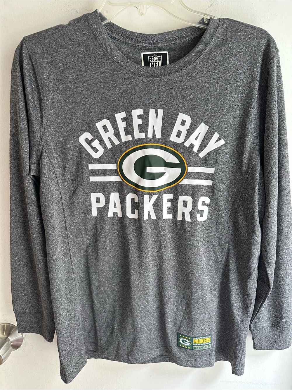 Green Bay Packers Women’s XL 18-20 Long Sleeve Shirt NFL Ultra Game NWT Gray